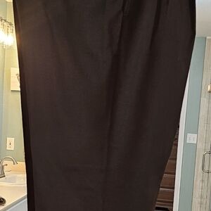 Roundtree & Yorke Black Dress Pants Straight-Leg Formal Wear